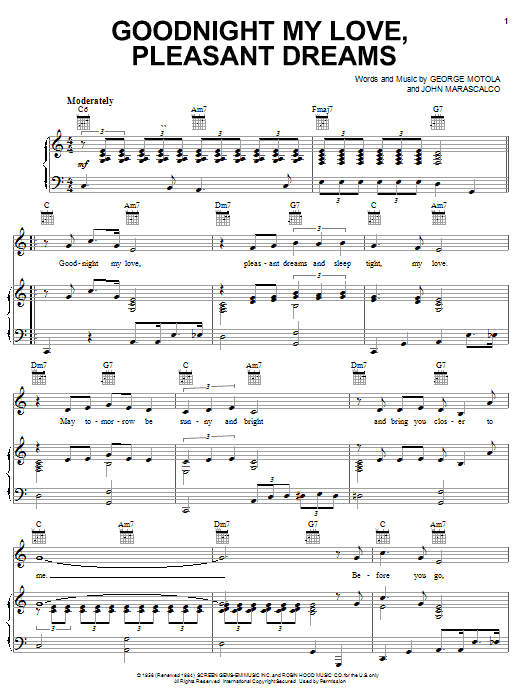 Jesse Belvin Goodnight My Love Pleasant Dreams Sheet Music Pdf Notes Chords Pop Score Piano Vocal Guitar Right Hand Melody Download Printable Sku 466 Jesse Belvin Goodnight My Love Pleasant Dreams Sheet Music Pdf Notes Chords Pop Score Piano Vocal Guitar Right Hand Melody Download Printable Sku 466