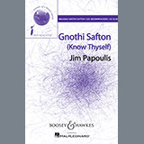 Download or print Jim Papoulis Gnothi Safton Sheet Music Printable PDF 19-page score for Concert / arranged SATB Choir SKU: 169710