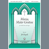 Download or print Jira Ropek Maria, Mater Gratiae Sheet Music Printable PDF 7-page score for Sacred / arranged SATB Choir SKU: 459736