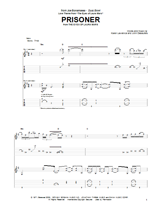 Learn to play Joe Bonamassa Love Theme From Joe Bonamassa Love Theme From