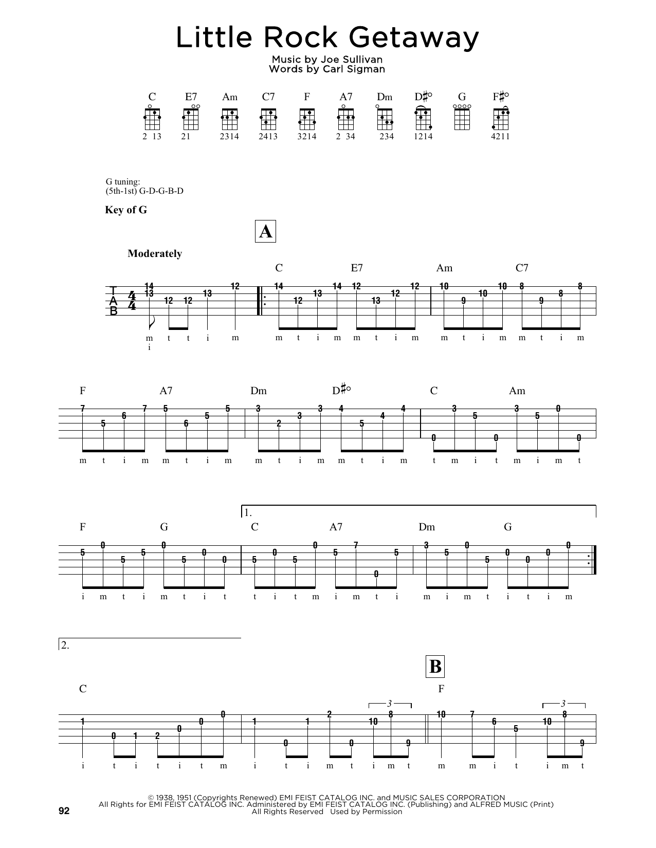 Joe Sullivan Little Rock Getaway sheet music notes and chords. Download Printable PDF.