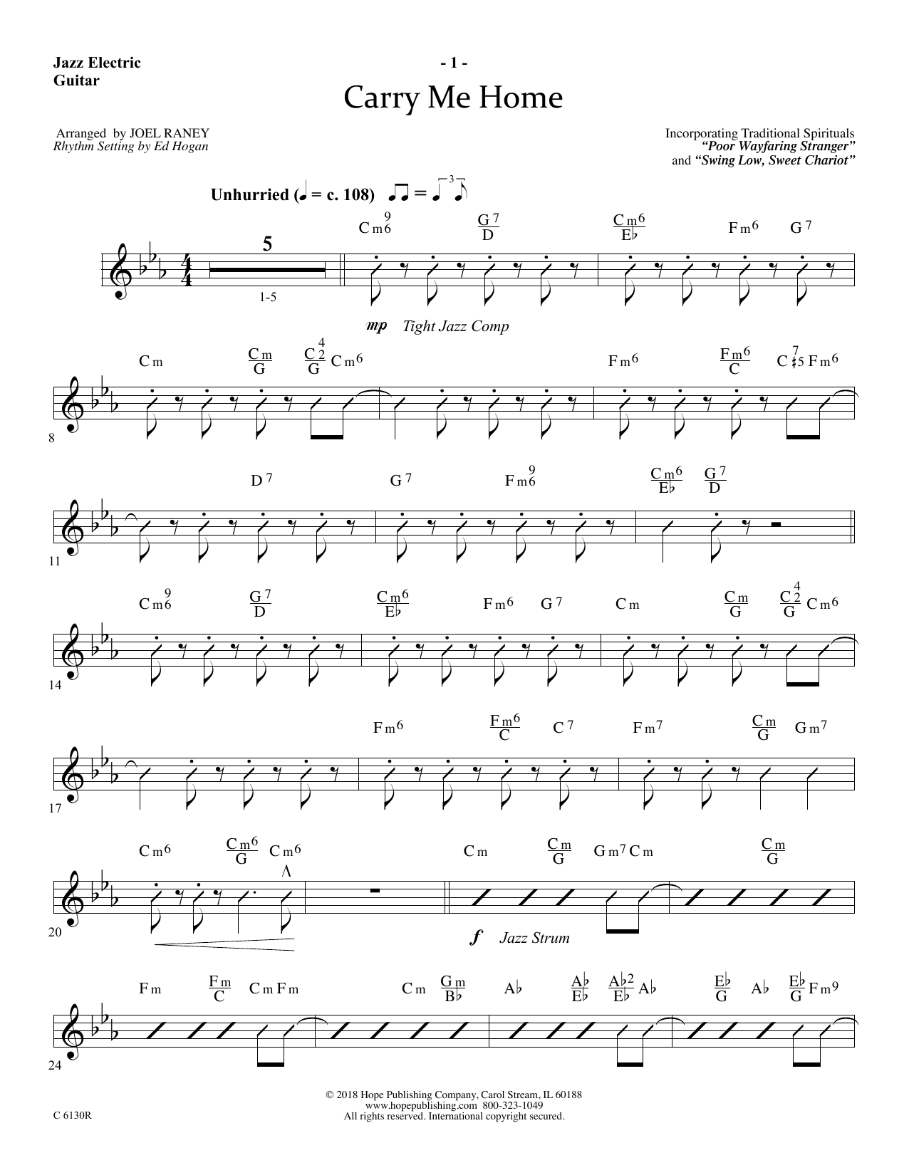 Learn to play Joel Raney Carry Me Home - Electric Guitar sheet music for Choir Instrumental Pak in minutes. Price: 26.9900$ Joel Raney Carry Me Home - Electric Guitar sheet music notes and chords arranged for Choir Instrumental Pak
