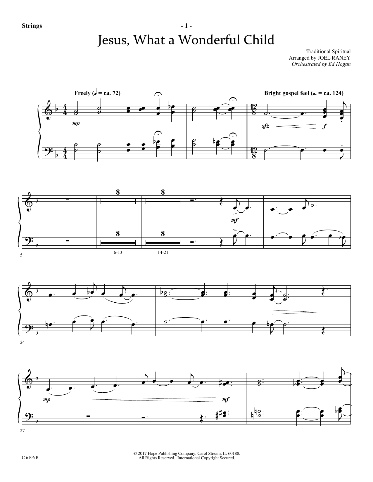 Learn to play Joel Raney Jesus, What a Wonderful Child - Keyboard String Reduction sheet music for Choir Instrumental Pak in minutes. Price: 69.9900$ Joel Raney Jesus, What a Wonderful Child - Keyboard String Reduction sheet music notes and chords arranged for Choir Instrumental Pak
