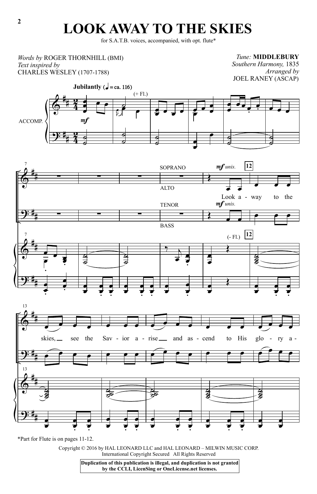 Learn to play Traditional Look Away To The Skies (arr. Joel Raney) sheet music for SATB Choir in minutes. Price: 3.9900$ Traditional Look Away To The Skies (arr. Joel Raney) sheet music notes and chords arranged for SATB Choir