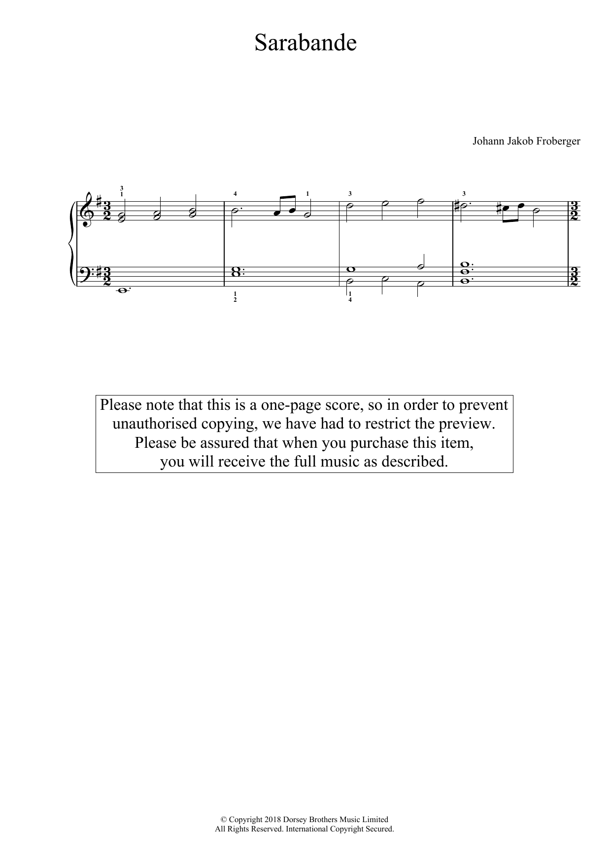 Learn to play Johann Jakob Froberger Sarabande sheet music for Piano Solo in minutes. Price: 6.9900$ Johann Jakob Froberger Sarabande sheet music notes and chords arranged for Piano Solo