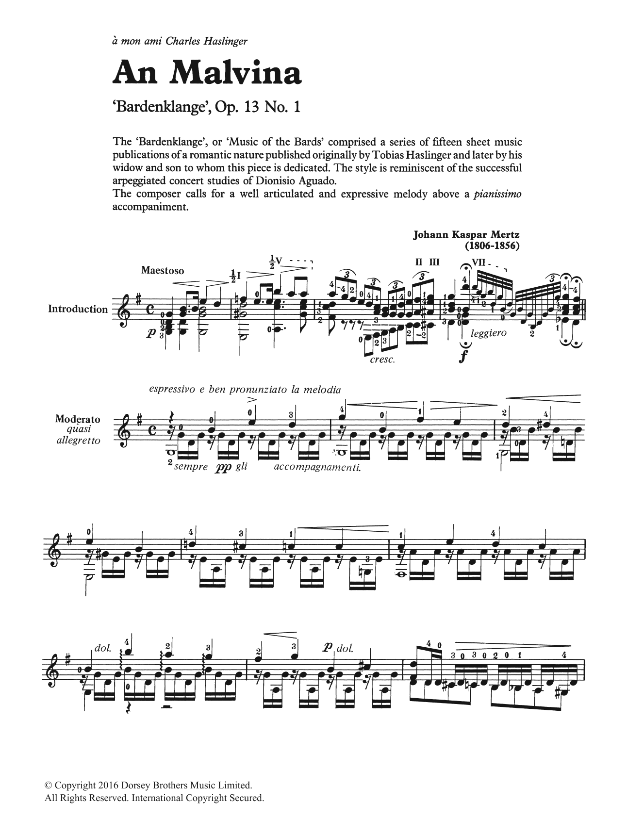 Learn to play Johann Kaspar Mertz An Malvina sheet music for Solo Guitar in minutes. Johann Kaspar Mertz An Malvina sheet music notes and chords