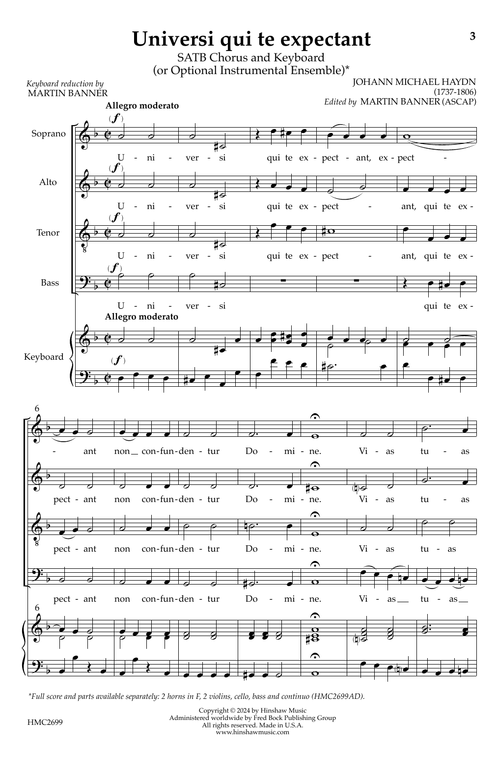 Learn to play Johann Michael Hayden Universi Qui Te Expectant sheet music for SATB Choir in minutes. Price: 3.9900$ Johann Michael Hayden Universi Qui Te Expectant sheet music notes and chords arranged for SATB Choir