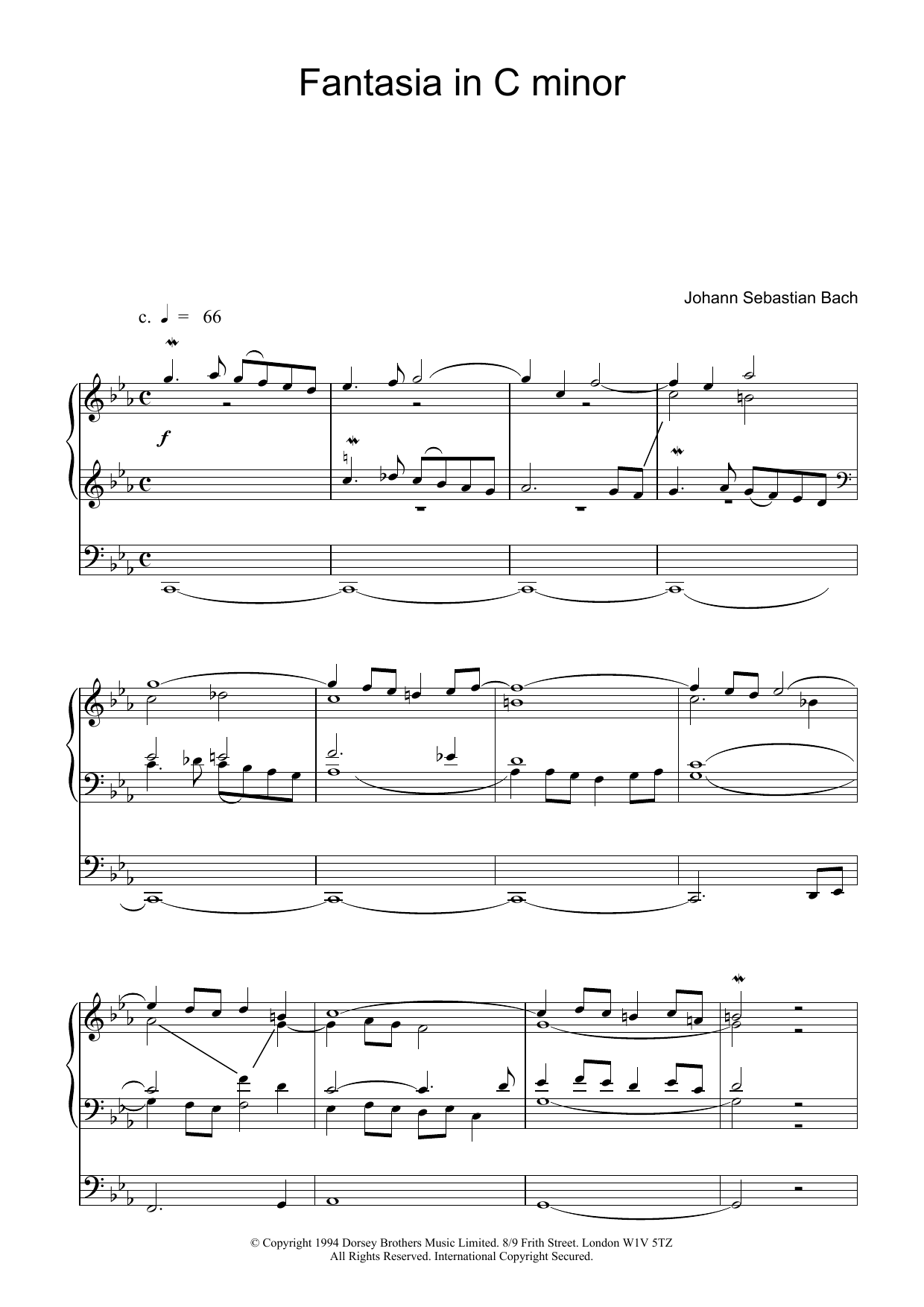Learn to play Johann Sebastian Bach Fantasia and Fugue in C Minor, BWV 537 sheet music for Organ in minutes. Johann Sebastian Bach Fantasia and Fugue in C Minor, BWV 537 sheet music notes and chords. Download Printable PDF.