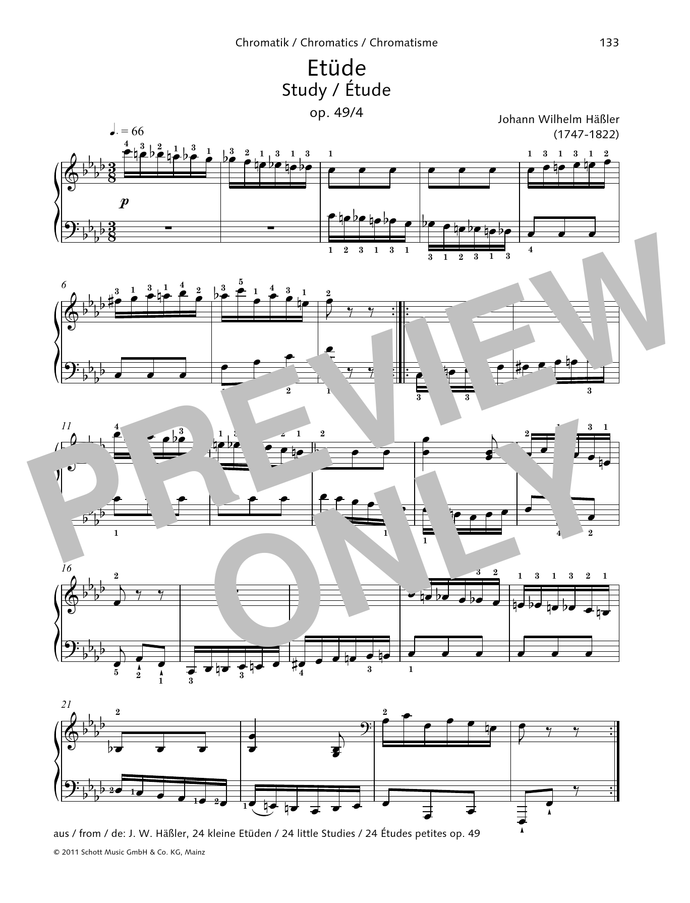Learn to play Johann Wilhelm Hassler Study sheet music for Piano Solo in minutes. Price: 6.9900$ Johann Wilhelm Hassler Study sheet music notes and chords arranged for Piano Solo