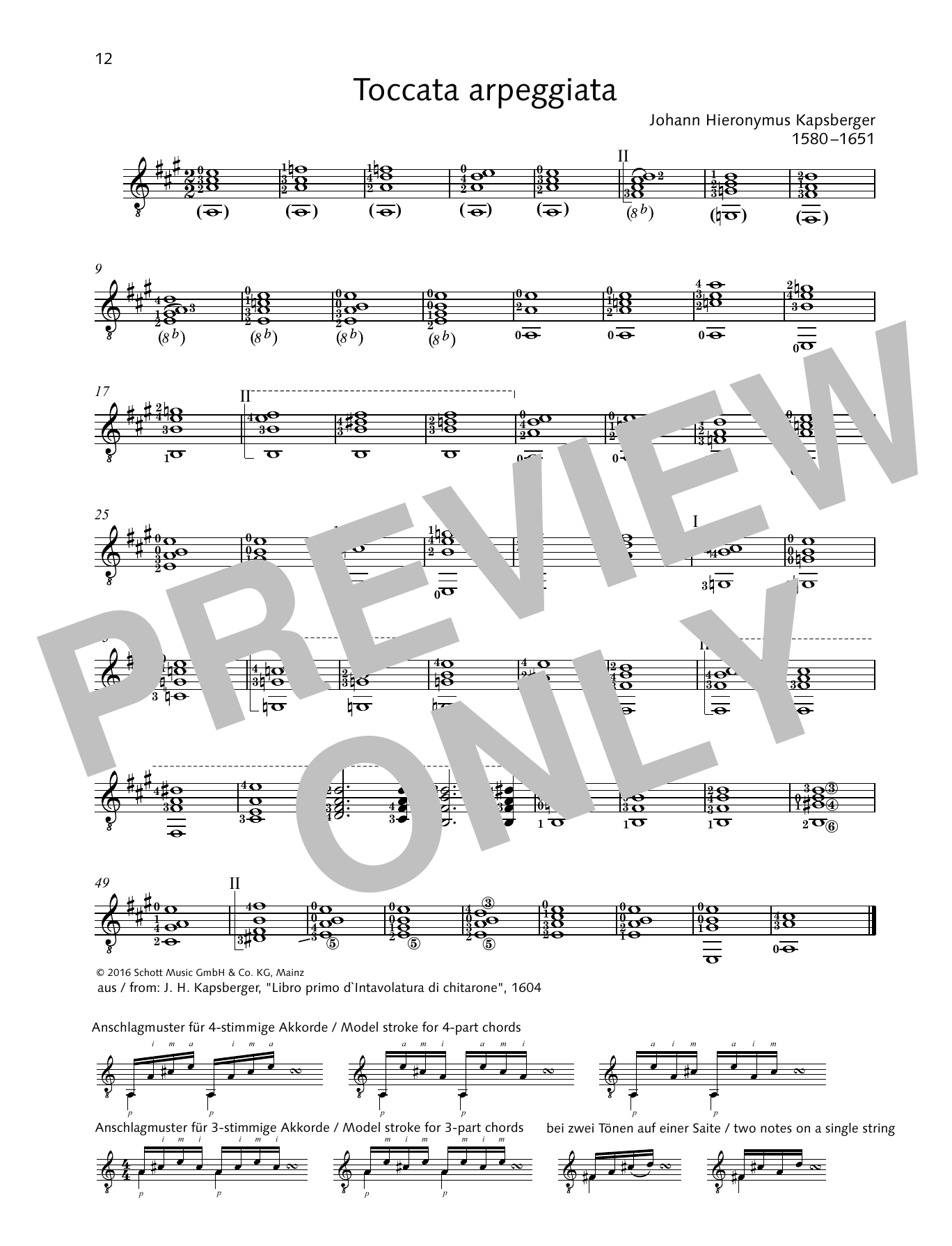 Learn to play Johannes Hieronymus von Kapsberger Toccata arpeggiata sheet music for Solo Guitar in minutes. Price: 6.9900$ Johannes Hieronymus von Kapsberger Toccata arpeggiata sheet music notes and chords arranged for Solo Guitar