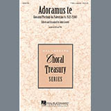 Download or print John Leavitt Adoramus Te Sheet Music Printable PDF 3-page score for Latin / arranged TTBB Choir SKU: 289796