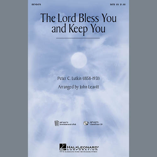 Peter C. Lutkin Lord Bless You And Keep You (arr. John Leavitt) Profile Image