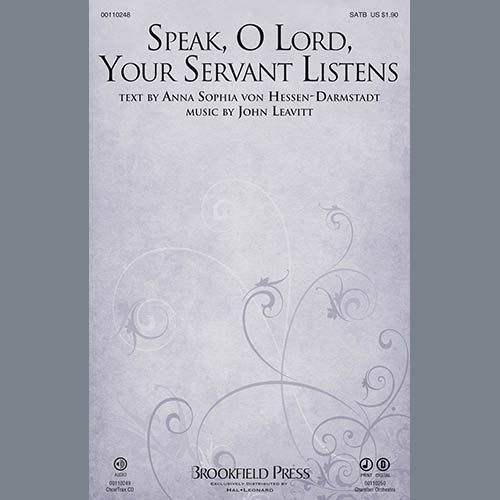 John Leavitt Speak, O Lord, Your Servant Listens Profile Image