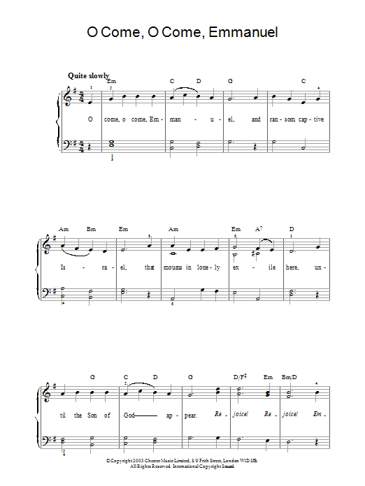 John M. Neale O Come, O Come Emmanuel sheet music notes and chords. Download Printable PDF.