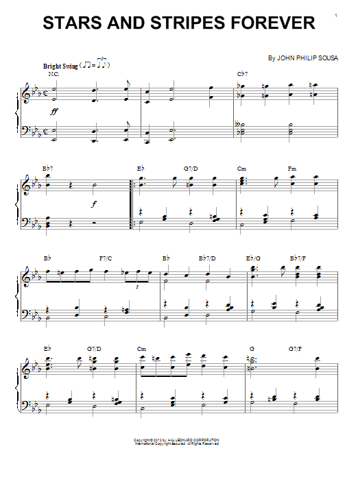 John Philip Sousa Stars And Stripes Forever (arr. Brent Edstrom) sheet music notes and chords. Download Printable PDF.