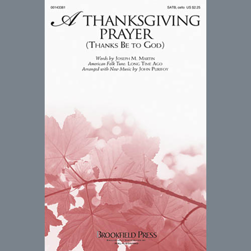 A Thanksgiving Prayer (Thanks Be To God) cover image