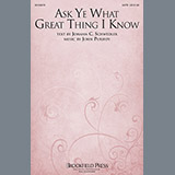 Download or print John Purifoy Ask Ye What Great Thing I Know Sheet Music Printable PDF 5-page score for Concert / arranged SATB Choir SKU: 93014