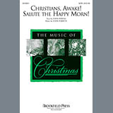 Download or print John Purifoy Christians, Awake! Salute The Happy Morn Sheet Music Printable PDF 6-page score for Christmas / arranged SATB Choir SKU: 153560