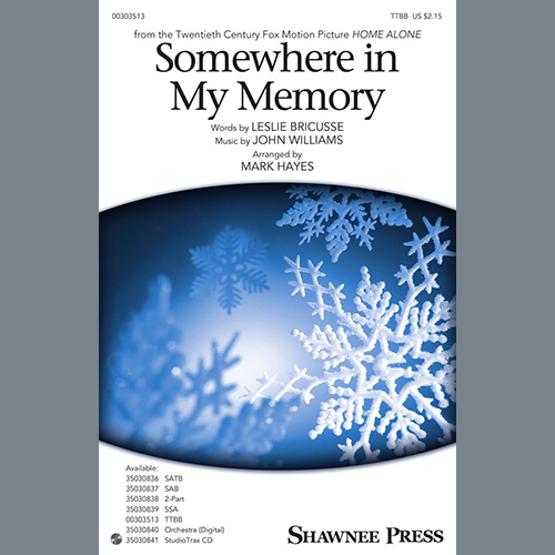 John Williams Somewhere In My Memory (from Home Alone) (arr. Mark Hayes) Profile Image