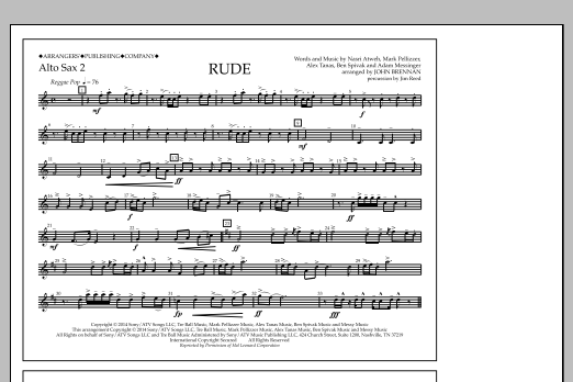 Learn to play John Brennan Rude - Alto Sax 2 sheet music for Marching Band in minutes. Price: 7.8900$ John Brennan Rude - Alto Sax 2 sheet music notes and chords arranged for Marching Band