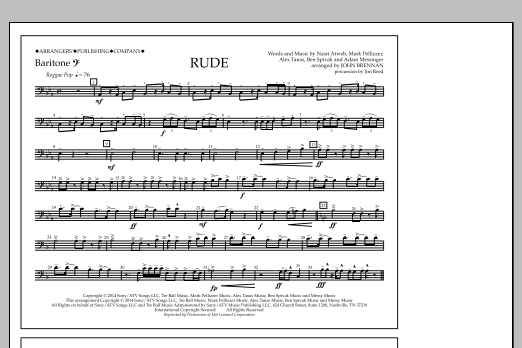 Learn to play John Brennan Rude - Baritone B.C. sheet music for Marching Band in minutes. Price: 7.8900$ John Brennan Rude - Baritone B.C. sheet music notes and chords arranged for Marching Band