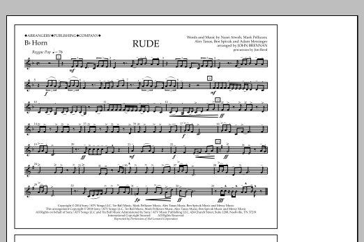 Learn to play John Brennan Rude - Bb Horn sheet music for Marching Band in minutes. Price: 7.8900$ John Brennan Rude - Bb Horn sheet music notes and chords arranged for Marching Band