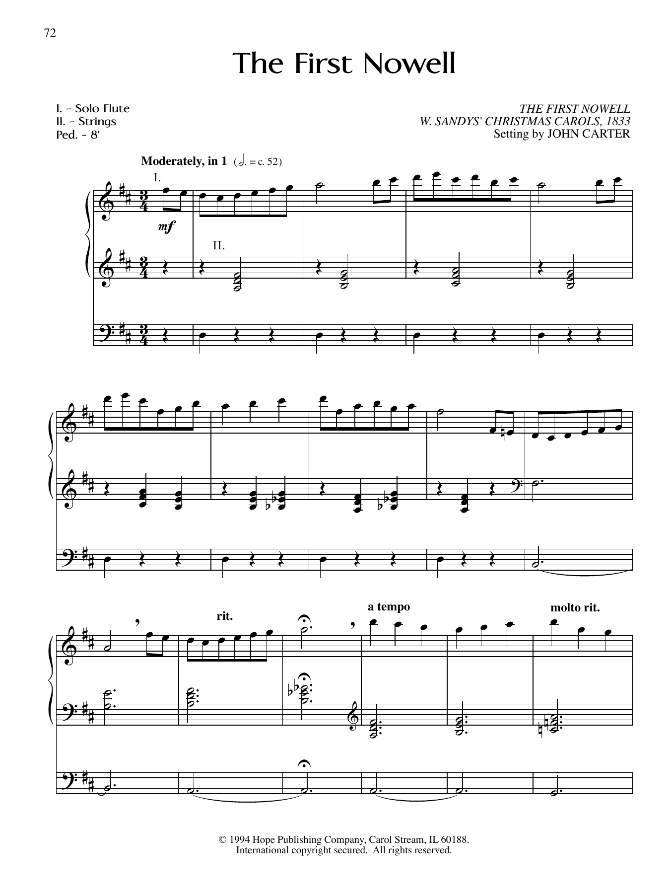 Learn to play John Carter The First Nowell sheet music for Organ in minutes. John Carter The First Nowell sheet music notes and chords. Download Printable PDF.