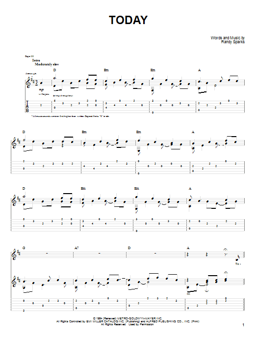 tonight guitar chords