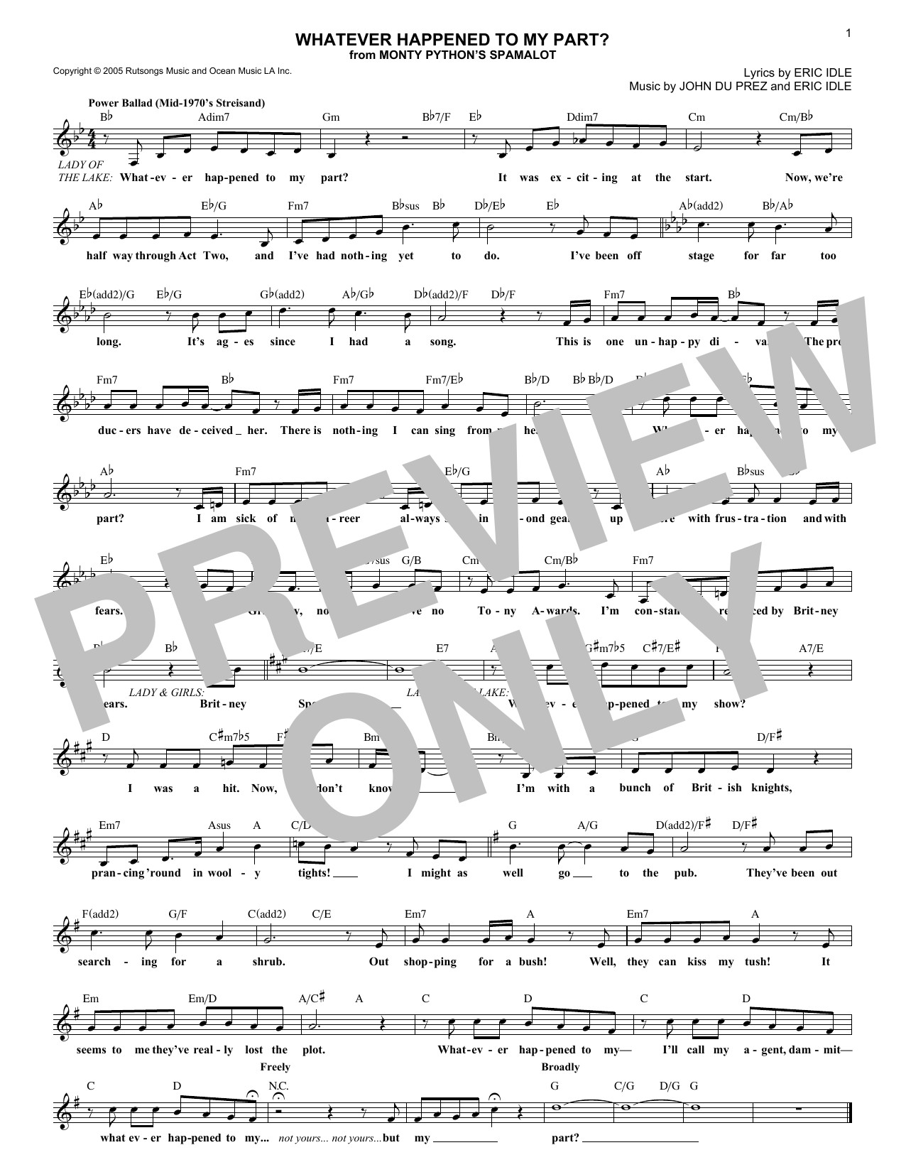 Learn to play John Du Prez Whatever Happened To My Part? sheet music for Lead Sheet / Fake Book in minutes. Price: 5.9900$ John Du Prez Whatever Happened To My Part? sheet music notes and chords arranged for Lead Sheet / Fake Book