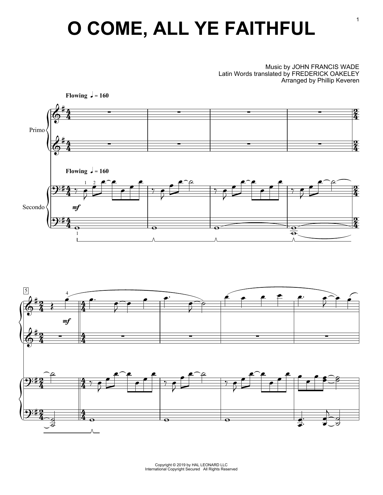 Learn to play John Francis Wade O Come, All Ye Faithful (arr. Phillip Keveren) sheet music for Piano Solo in minutes. Price: 7.8900$ John Francis Wade O Come, All Ye Faithful (arr. Phillip Keveren) sheet music notes and chords arranged for Piano Solo