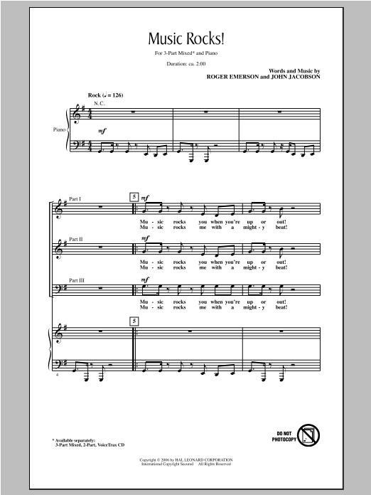 John Jacobson Music Rocks! sheet music notes and chords. Download Printable PDF.