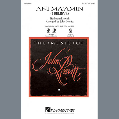 John Leavitt Download Printable PDF Score Easily Download John Leavitt Printable PDF piano music notes, guitar tabs for TTBB Choir. Transpose or transcribe this score in no time - Learn how to play song progression.