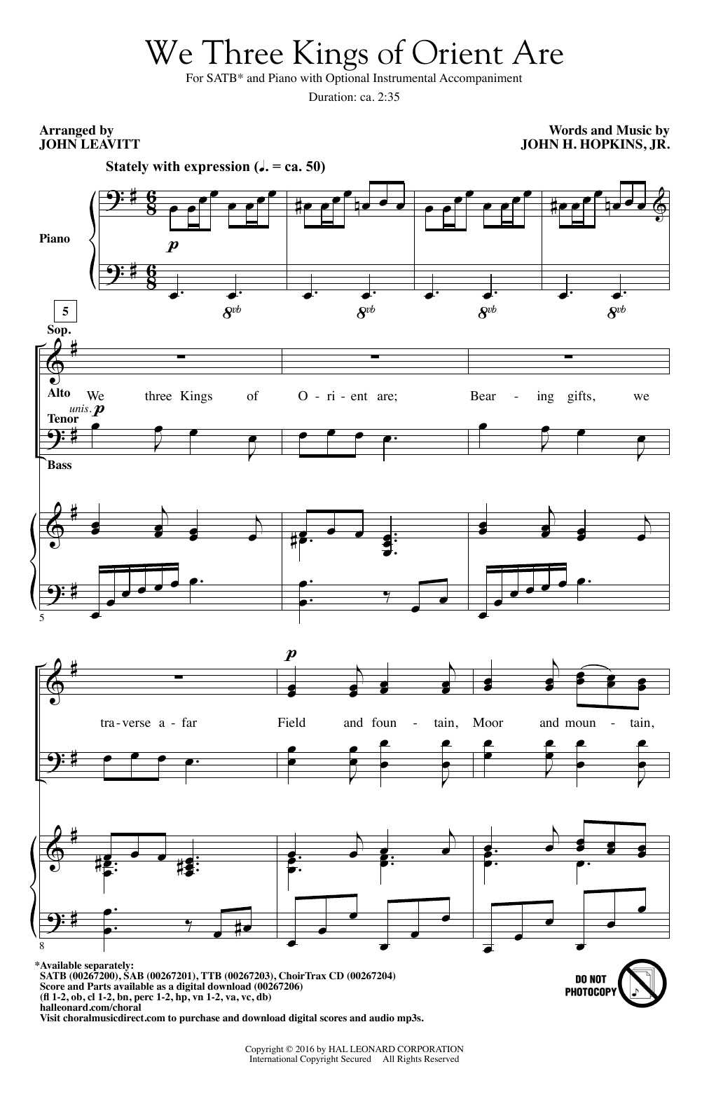 Learn to play John Leavitt We Three Kings Of Orient Are sheet music for TTB Choir in minutes. John Leavitt We Three Kings Of Orient Are sheet music notes and chords. Download Printable PDF.
