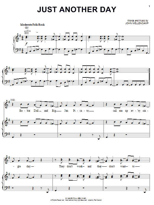 Another Perfect Day Sheet Music | American Hi-Fi | Guitar Chords/Lyrics