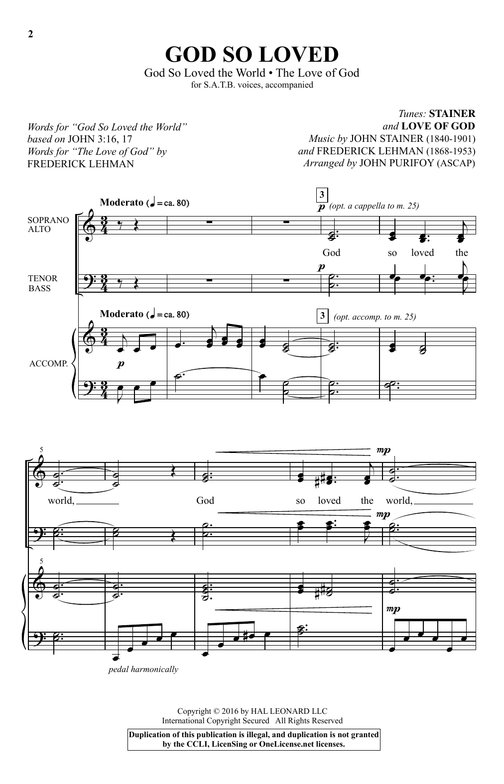 Learn to play John Purifoy God So Loved (With John Purifoy God So Loved (With