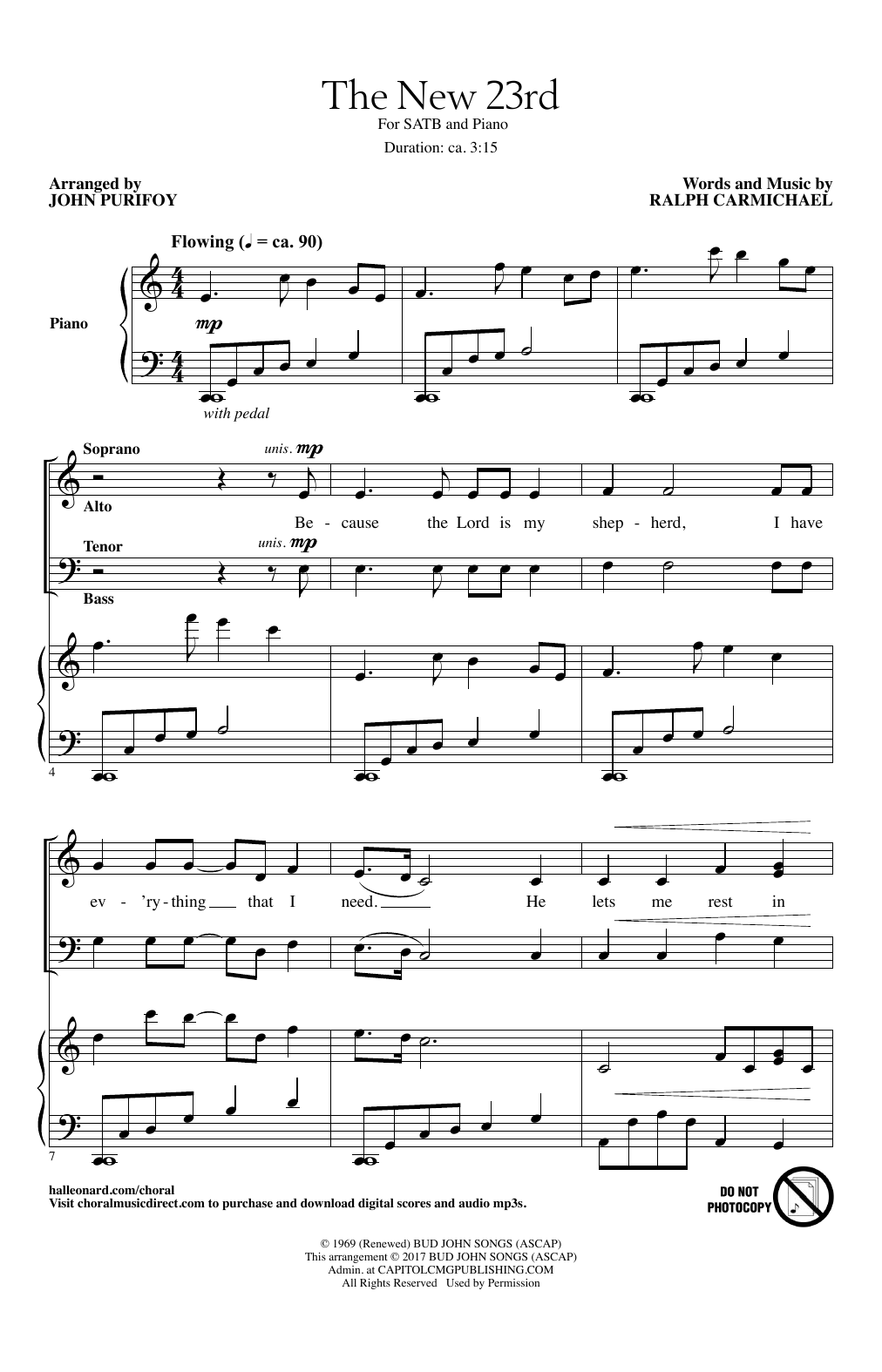 John Purifoy The New 23rd sheet music notes and chords. Download Printable PDF.