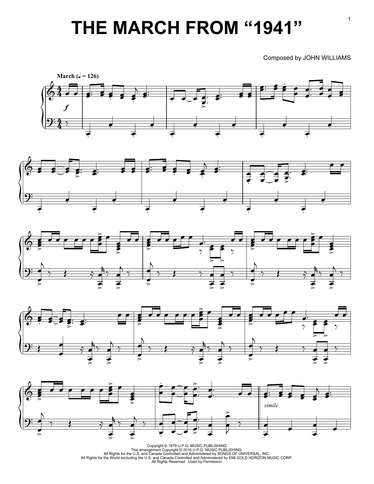 Learn to play John Williams The March From John Williams The March From