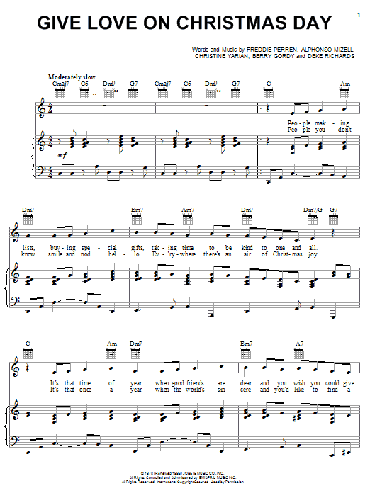 Johnny Gill "Give Love On Christmas Day" Sheet Music Pdf Notes, Chords | Pop Score Easy Guitar Download Printable. Sku: 24873