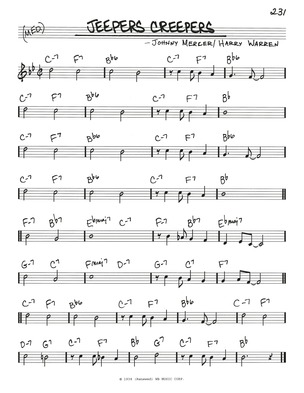 Learn to play Johnny Mercer Jeepers Creepers sheet music for Piano Solo in minutes. Johnny Mercer Jeepers Creepers sheet music notes and chords