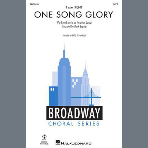 Jonathan Larson One Song Glory (from Rent) (arr. Mark Brymer) Profile Image