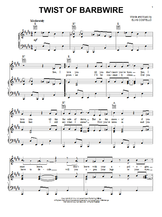 Jonathan Jackson Twist Of Barbwire sheet music notes and chords. Download Printable PDF.