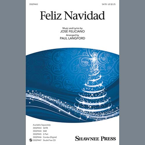 Jose Feliciano Feliz Navidad (arr. Paul Langford) Profile Image