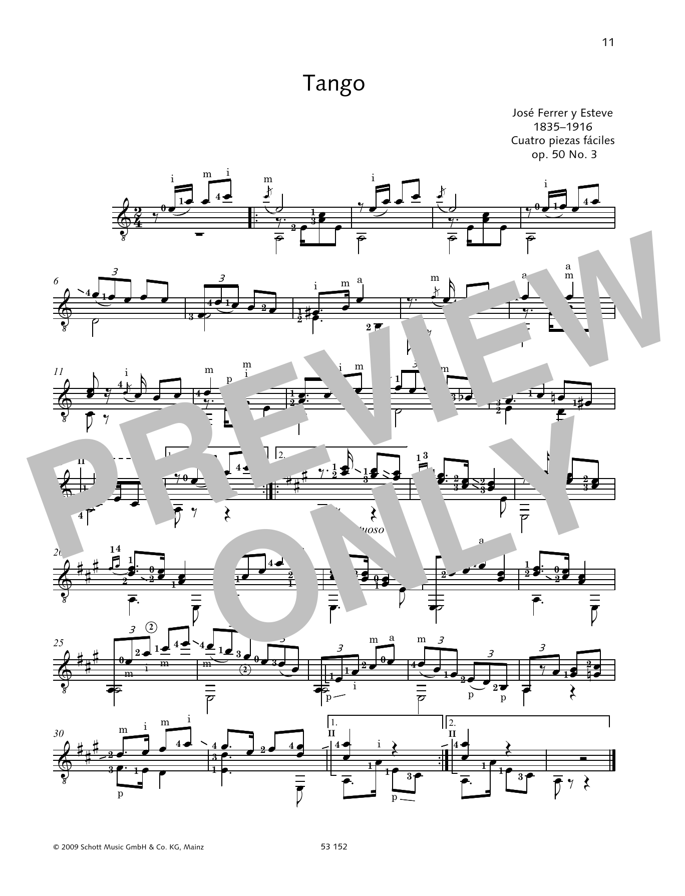 Jose Ferrer Tango sheet music notes and chords. Download Printable PDF.