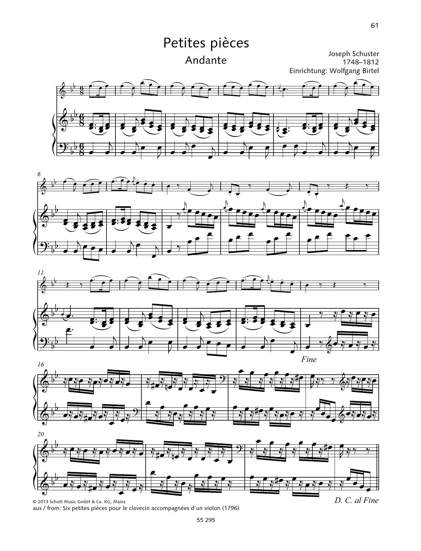 Learn to play Josef Schuster Petites pièces sheet music for String Solo in minutes. Price: 4.4900$ Josef Schuster Petites pièces sheet music notes and chords arranged for String Solo
