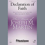 Download or print Joseph M. Martin Declaration Of Faith - Bb Trumpet 1 Sheet Music Printable PDF 3-page score for Christian / arranged Choir Instrumental Pak SKU: 305534