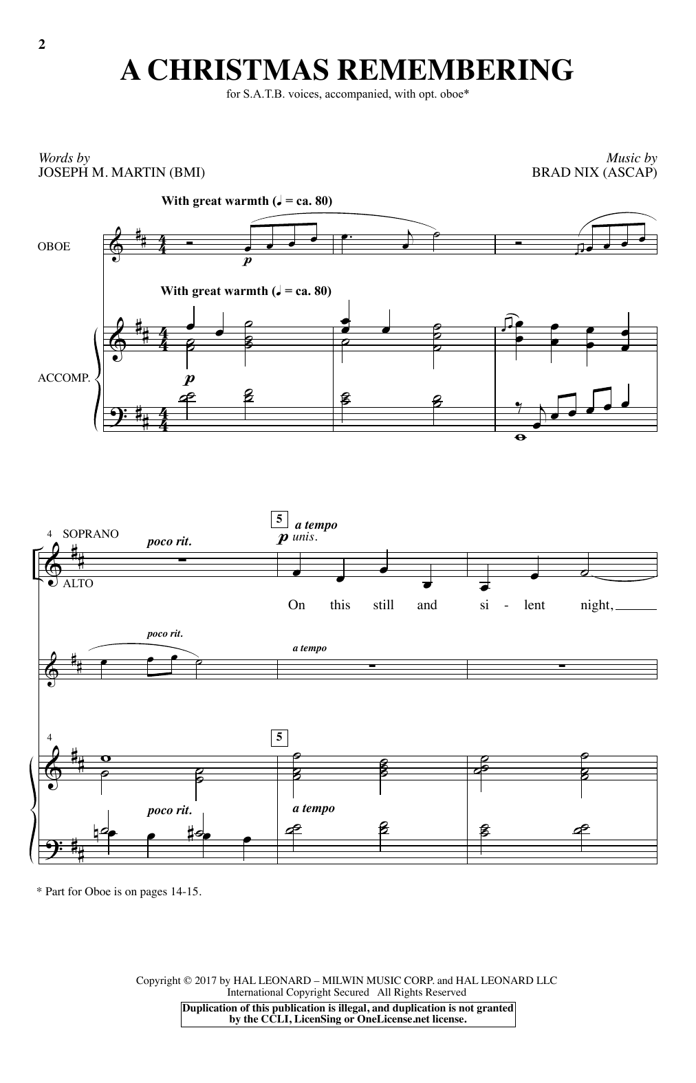 Learn to play Brad Nix A Christmas Remembering sheet music for SATB Choir in minutes. Price: 3.9900$ Brad Nix A Christmas Remembering sheet music notes and chords arranged for SATB Choir