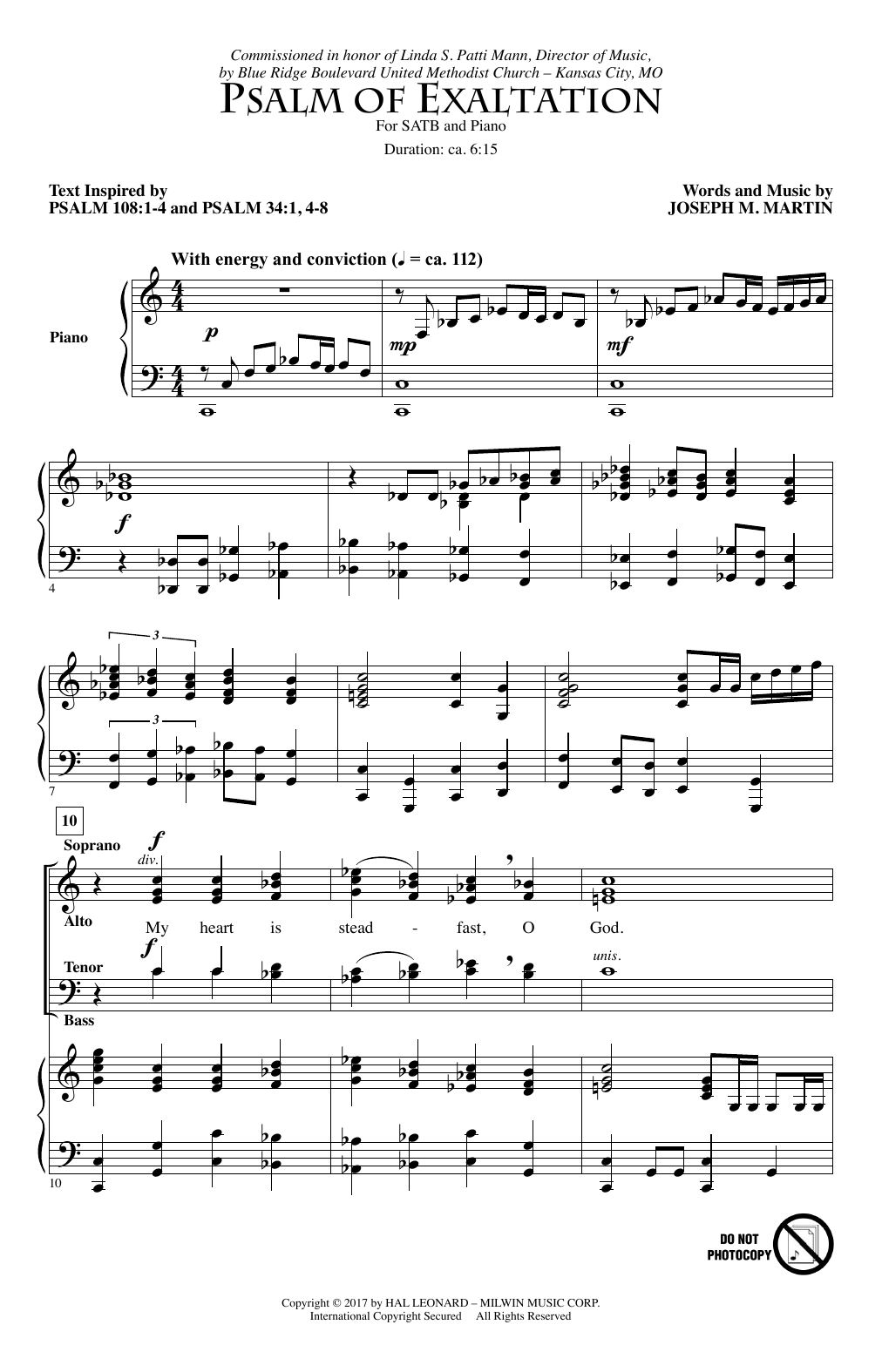 Learn to play Joseph M. Martin Psalm Of Exaltation sheet music for SATB Choir in minutes. Joseph M. Martin Psalm Of Exaltation sheet music notes and chords. Download Printable PDF.