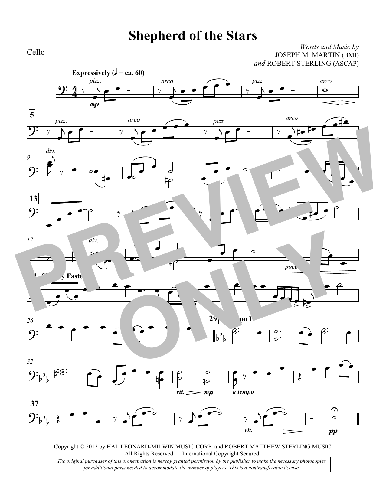 Learn to play Joseph M. Martin Shepherd Of The Stars - Cello sheet music for Choir Instrumental Pak in minutes. Price: 8.9900$ Joseph M. Martin Shepherd Of The Stars - Cello sheet music notes and chords arranged for Choir Instrumental Pak
