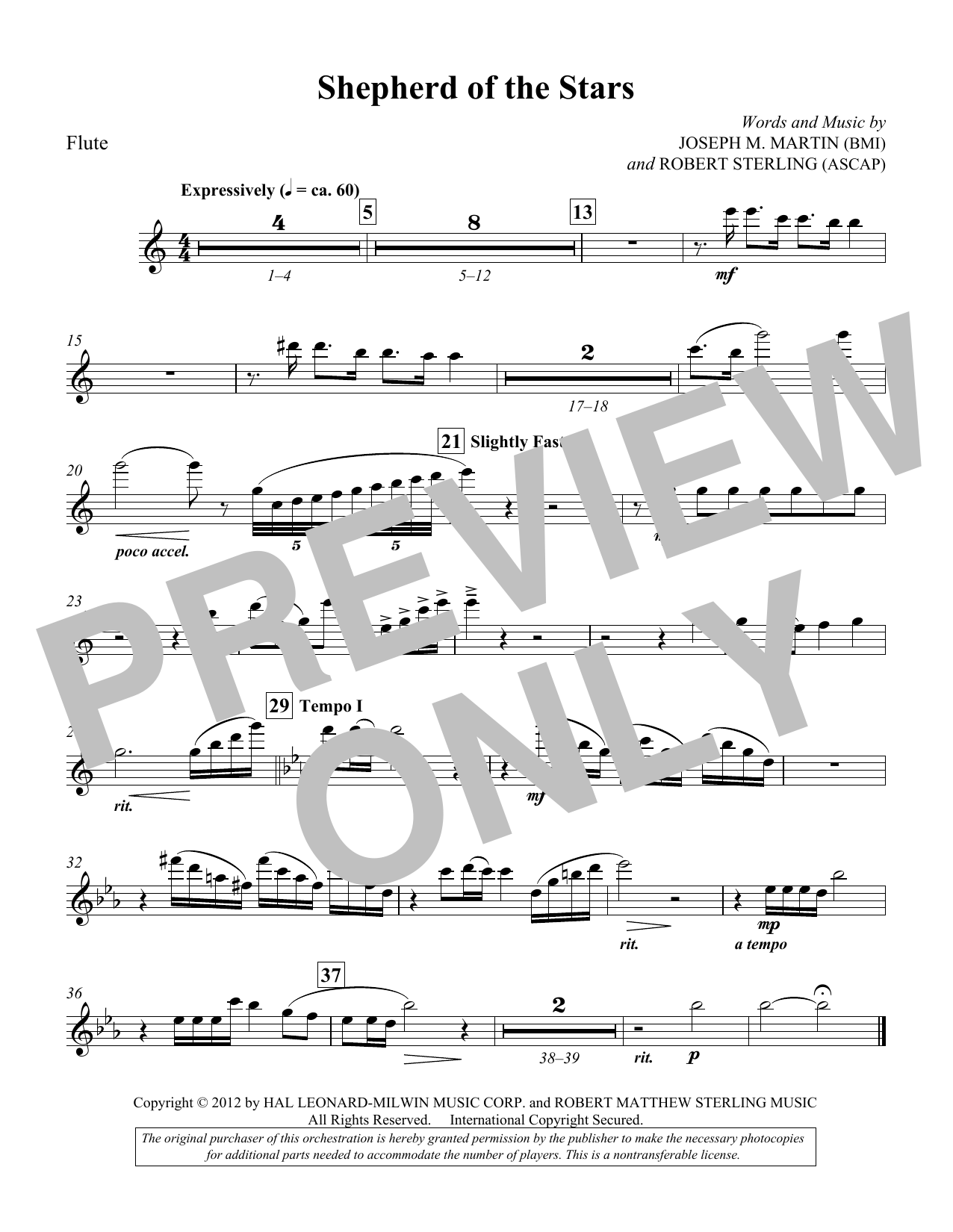 Learn to play Joseph M. Martin Shepherd Of The Stars - Flute sheet music for Choir Instrumental Pak in minutes. Price: 8.9900$ Joseph M. Martin Shepherd Of The Stars - Flute sheet music notes and chords arranged for Choir Instrumental Pak