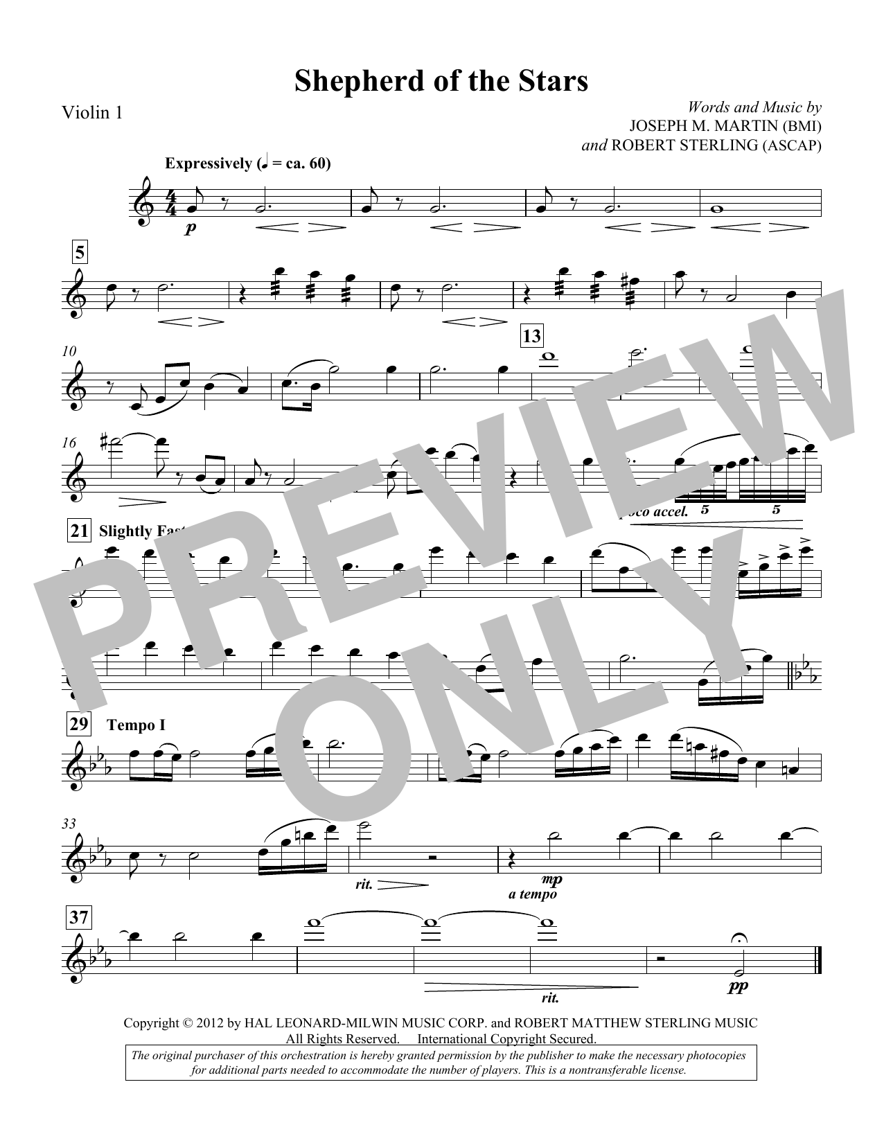 Learn to play Joseph M. Martin Shepherd Of The Stars - Violin 1 sheet music for Choir Instrumental Pak in minutes. Price: 8.9900$ Joseph M. Martin Shepherd Of The Stars - Violin 1 sheet music notes and chords arranged for Choir Instrumental Pak